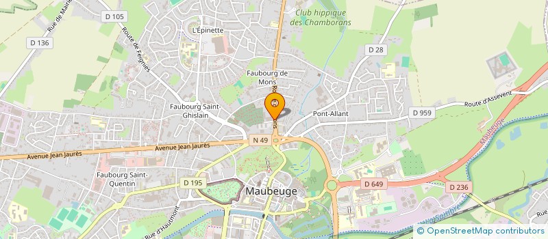 localisation de l'entreprise MADAME LOREDANA-ALINA VARGA  MAUBEUGE