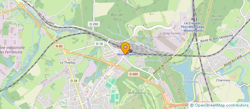 localisation de l'entreprise MADAME LOREDANA ERDEI  MONTCHANIN