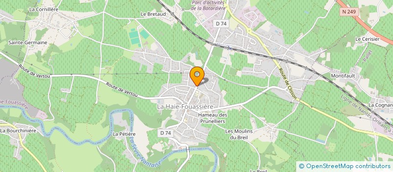 localisation de l'entreprise MADAME LOREDANA MURESAN à LA HAIE-FOUASSIERE