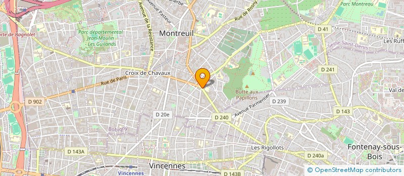 localisation de l'entreprise MADAME LOREDANA O'REGAN à MONTREUIL