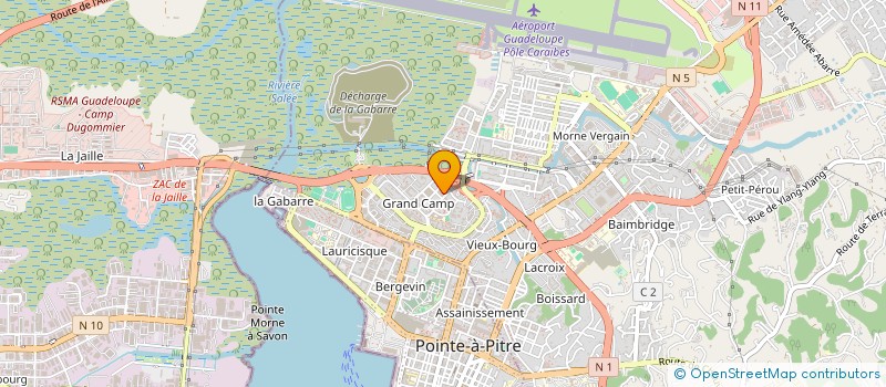 localisation de l'entreprise MADAME LOREINE JEAN-BAPTISTE à LES ABYMES
