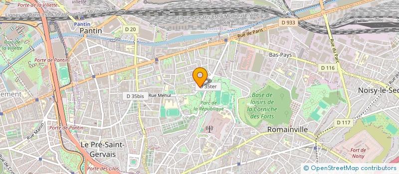 localisation de l'entreprise MADAME LORELEI RENEVIER à PANTIN