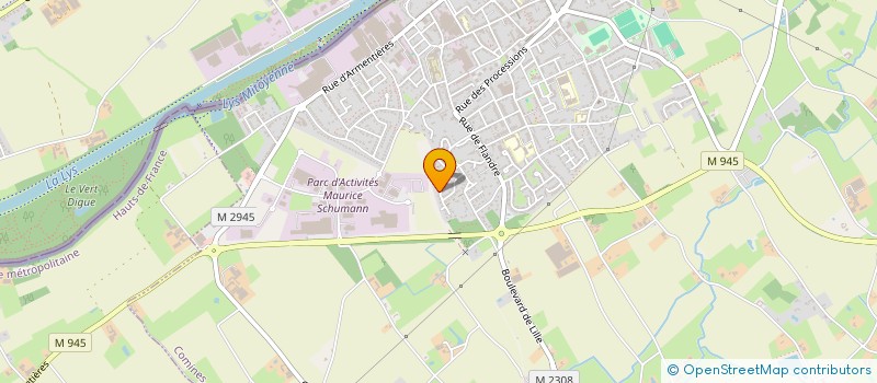 localisation de l'entreprise MADAME LORELEI VANDERPERRE  COMINES