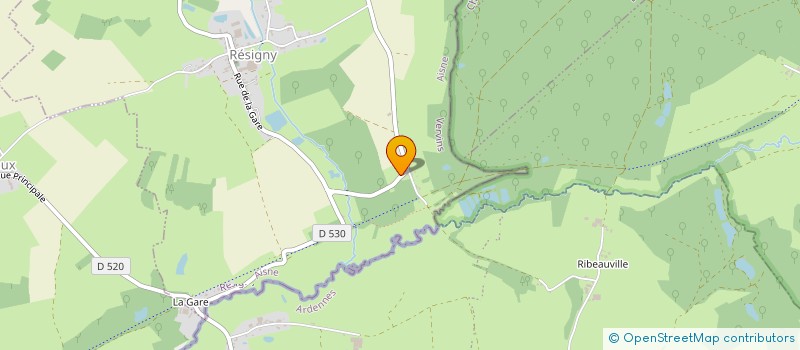 localisation de l'entreprise MADAME LORELINE LARZILLIERE  RESIGNY