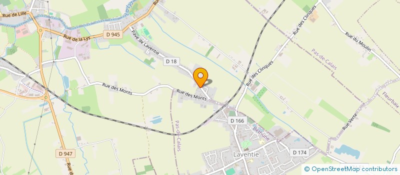 localisation de l'entreprise MADAME LORELINE THOORIS  LA GORGUE