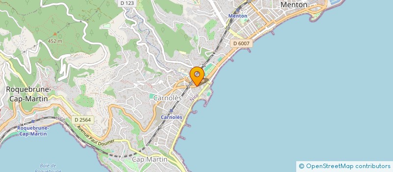 localisation de l'entreprise MADAME LORELYNE BOTELLA à ROQUEBRUNE-CAP-MARTIN