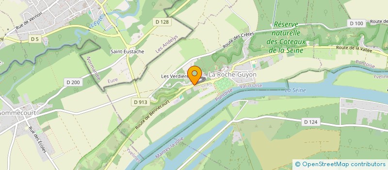 localisation de l'entreprise MADAME LOREN BATT  LA ROCHE-GUYON