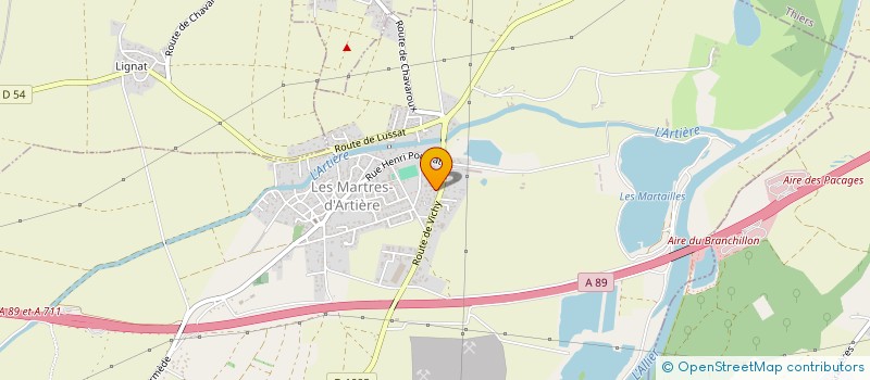 localisation de l'entreprise MADAME LOREN PALOMO  LES MARTRES D'ARTIERE