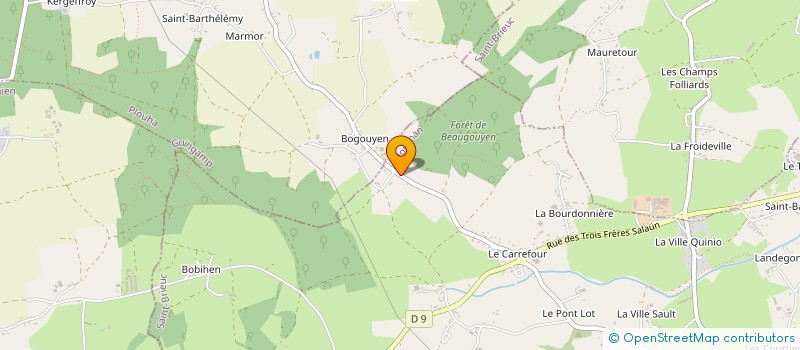 localisation de l'entreprise MADAME LORENA BERNARD  PLOURHAN