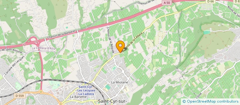 localisation de l'entreprise MADAME LORENA BESSODES  SAINT-CYR-SUR-MER