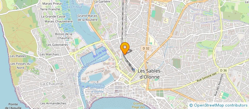 localisation de l'entreprise MADAME LORENA BLANDIN-BOISSEAU  LES SABLES D'OLONNE