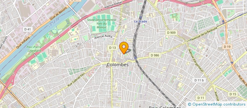 localisation de l'entreprise MADAME LORENA D'AGOSTINO à COLOMBES