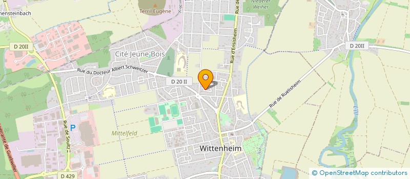 localisation de l'entreprise MADAME LORENA PERROTTA  WITTENHEIM