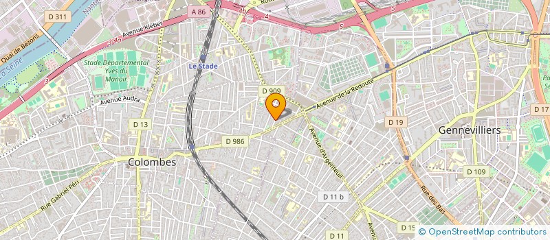 localisation de l'entreprise MADAME LORENA PIMENTEL à COLOMBES