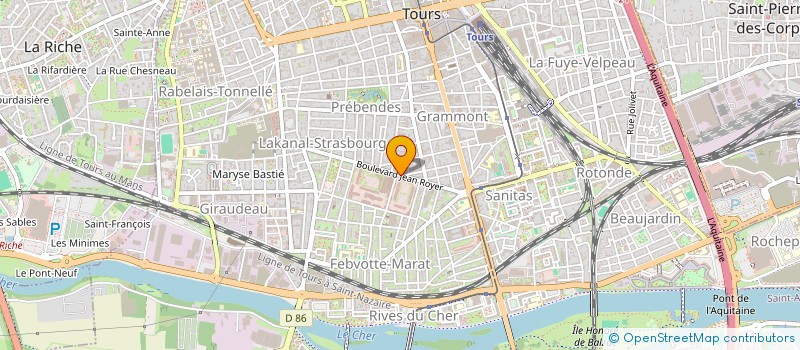 localisation de l'entreprise MADAME LORENA ROSSI  TOURS