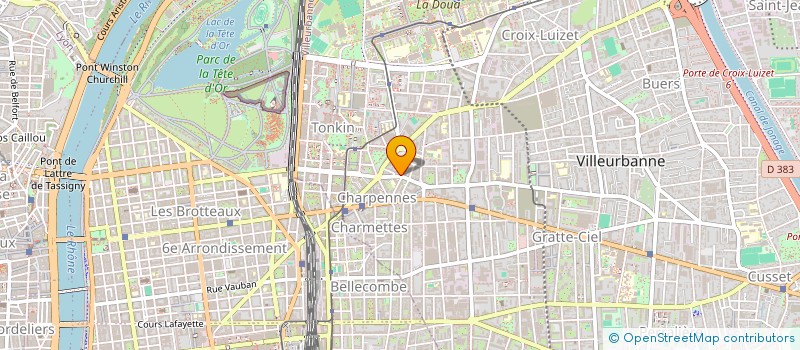 localisation de l'entreprise MADAME LORENE ALBIN  VILLEURBANNE