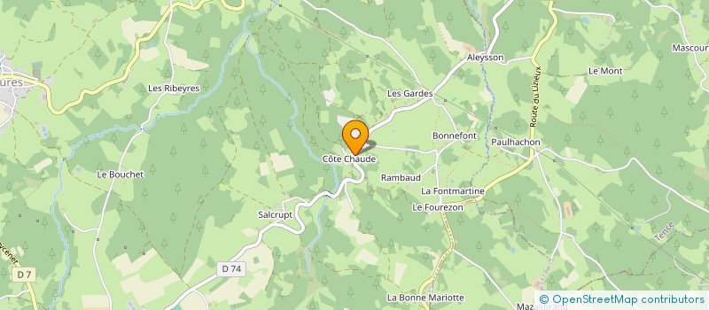 localisation de l'entreprise MADAME LORENE BAUDRY  SAINT-JEURES