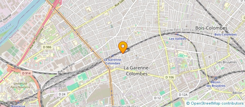 localisation de l'entreprise MADAME LORENE BERGOUGNOUX à LA GARENNE COLOMBES
