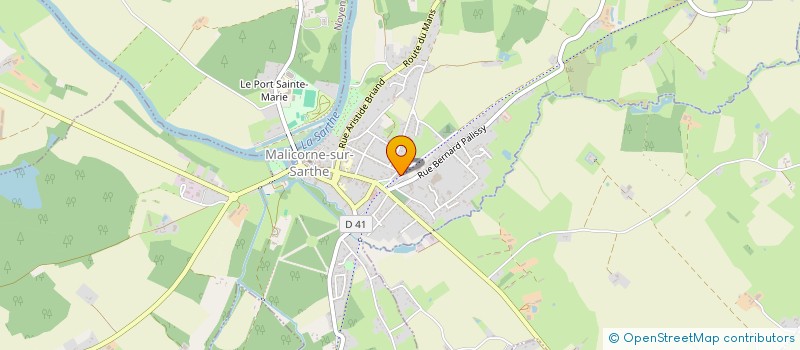 localisation de l'entreprise MADAME LORENE BONNEVILLE  MALICORNE-SUR-SARTHE