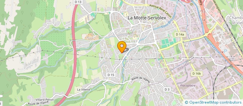 localisation de l'entreprise MADAME LORENE BURGUN  LA MOTTE-SERVOLEX