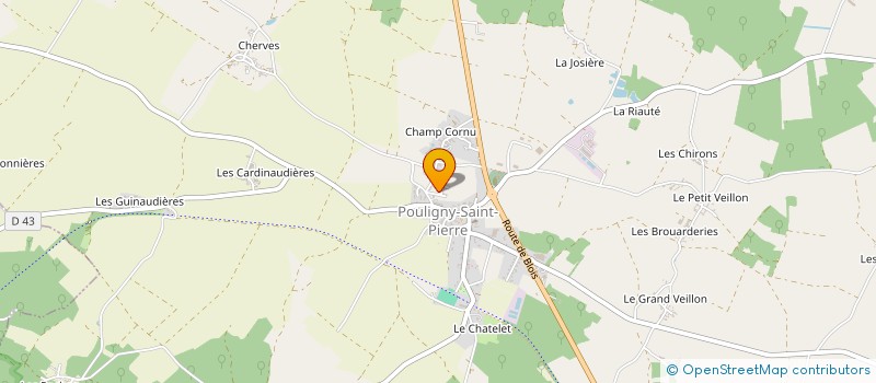 localisation de l'entreprise MADAME LORENE GABILLON à POULIGNY-SAINT-PIERRE
