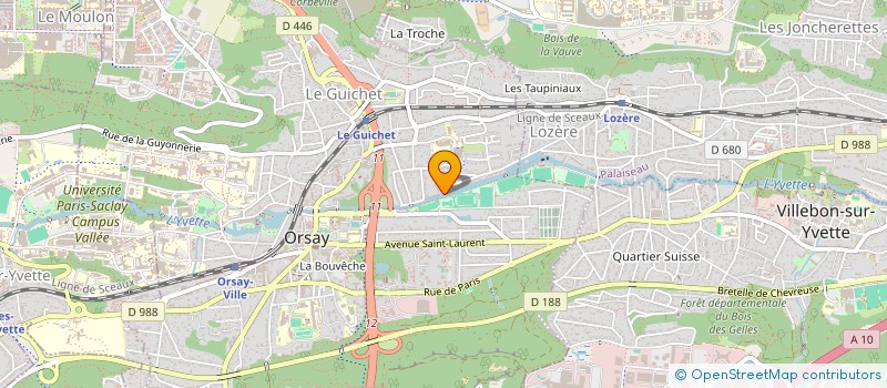 localisation de l'entreprise MADAME LORENE JUBE  ORSAY