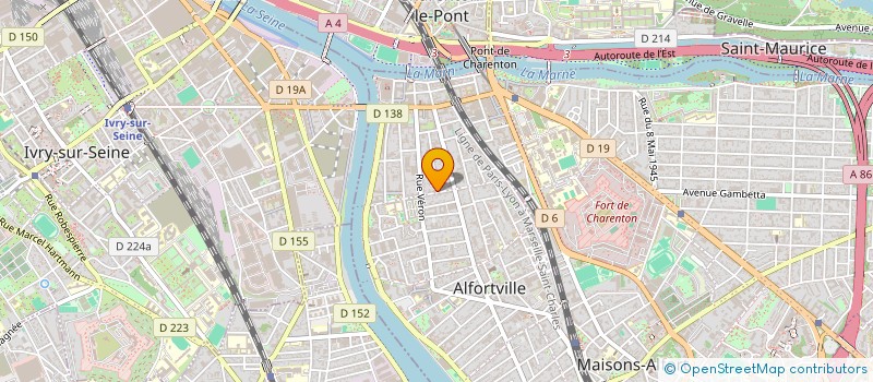 localisation de l'entreprise MADAME LORENE LEBRUN à ALFORTVILLE