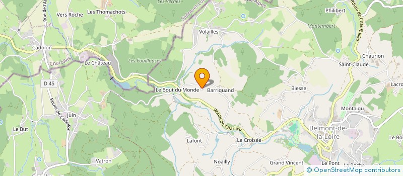 localisation de l'entreprise MADAME LORENE MATRAY  BELMONT-DE-LA-LOIRE