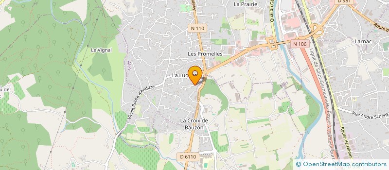 localisation de l'entreprise MADAME LORENE NICOLAS  ALES