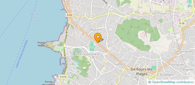 localisation de l'entreprise MADAME LORENE NOEL à SIX-FOURS-LES-PLAGES