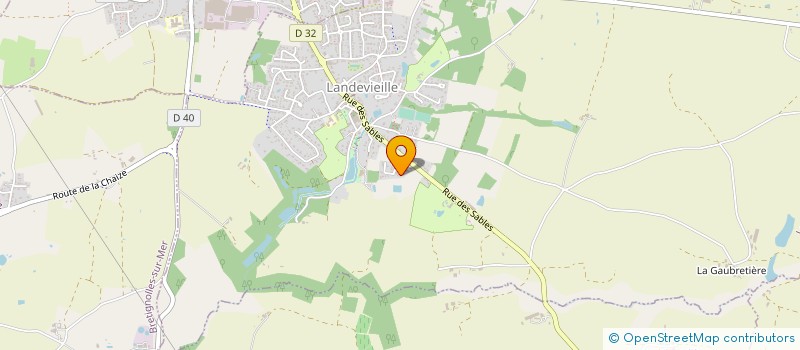 localisation de l'entreprise MADAME LORENE OGER à LANDEVIEILLE