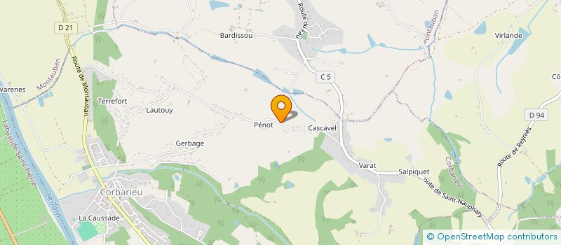 localisation de l'entreprise MADAME LORENE PAULION-VALORY  CORBARIEU