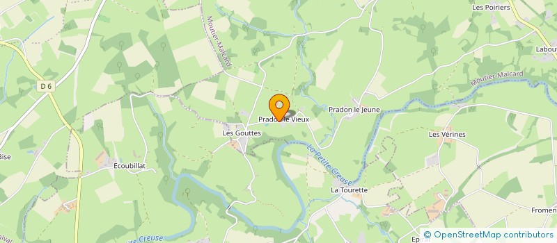 localisation de l'entreprise MADAME LORENE PRONESTI  MOUTIER-MALCARD