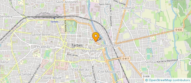 localisation de l'entreprise MADAME LORENE ROUSTIN à TARBES