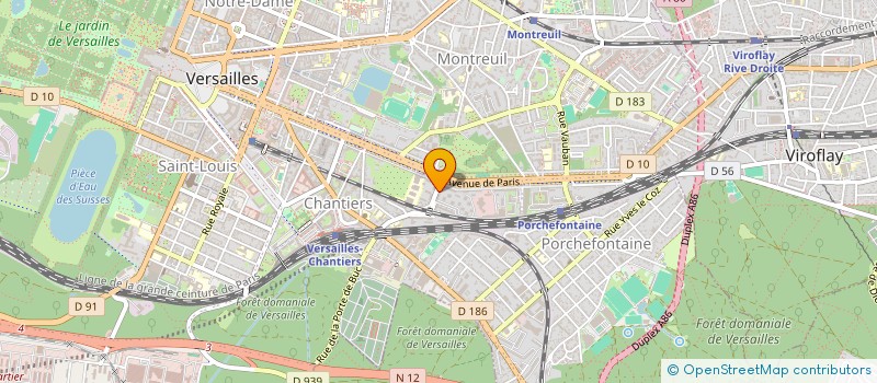 localisation de l'entreprise MADAME LORENE SAUVAGET à VERSAILLES