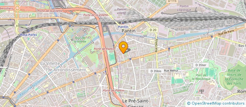 localisation de l'entreprise MADAME LORENE SHAO  PANTIN