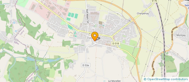 localisation de l'entreprise MADAME LORENE YVRARD  HEYRIEUX