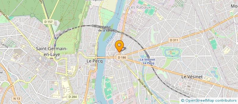 localisation de l'entreprise MADAME LORENZA LAURET à LE VESINET