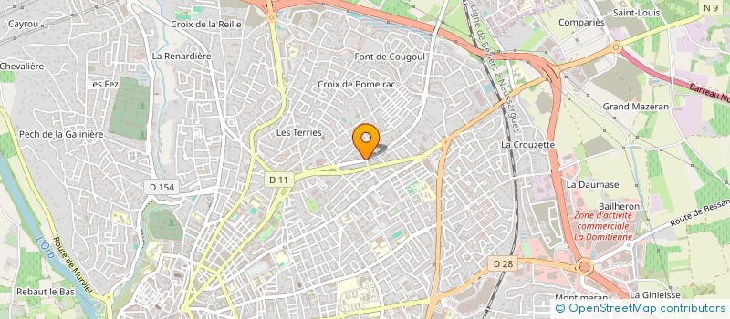 localisation de l'entreprise MADAME LORENZA POZZI à BEZIERS