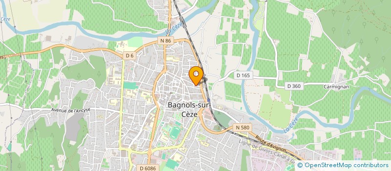 localisation de l'entreprise MADAME LORETTE BOUCHER  BAGNOLS-SUR-CEZE