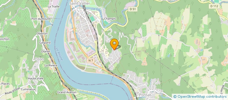 localisation de l'entreprise MADAME LORETTE BRUNET  SAINT-VALLIER