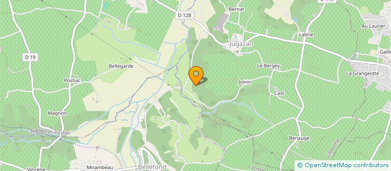 localisation de l'entreprise MADAME LORETTE CASTAGNA  JUGAZAN