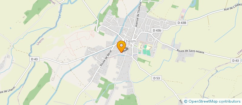 localisation de l'entreprise MADAME LORETTE CELLIER à LHERM