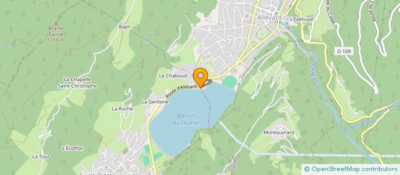 localisation de l'entreprise MADAME LORETTE CHEVRIER  ALLEVARD