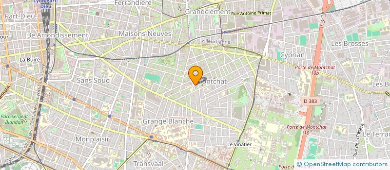 localisation de l'entreprise MADAME LORETTE GONIN  LYON