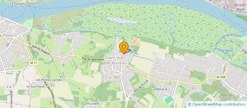 localisation de l'entreprise MADAME LORETTE MINET  SAINT-JEAN-DE-BOISEAU