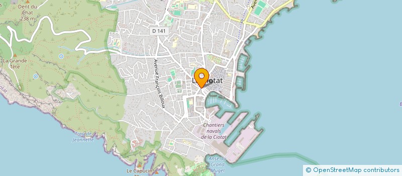 localisation de l'entreprise MADAME LORETTE RIVIERE  LA CIOTAT