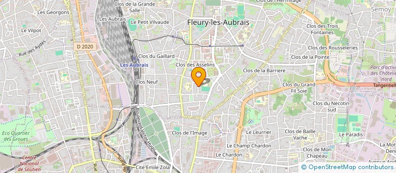 localisation de l'entreprise MADAME LORIA CHERDEL  FLEURY-LES-AUBRAIS