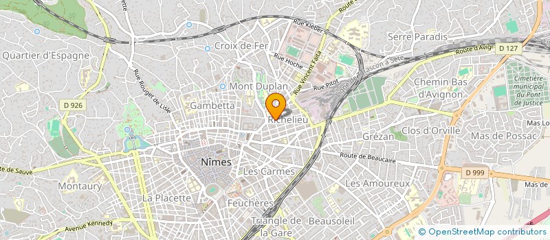 localisation de l'entreprise MADAME LORIANA NOCENTINI  NIMES