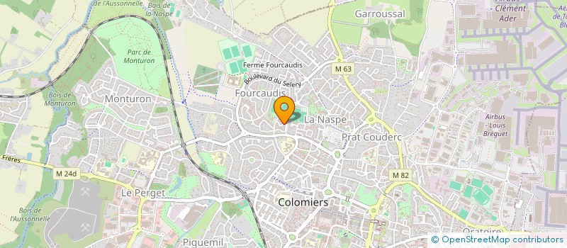localisation de l'entreprise MADAME LORIANE BAUDRU à COLOMIERS